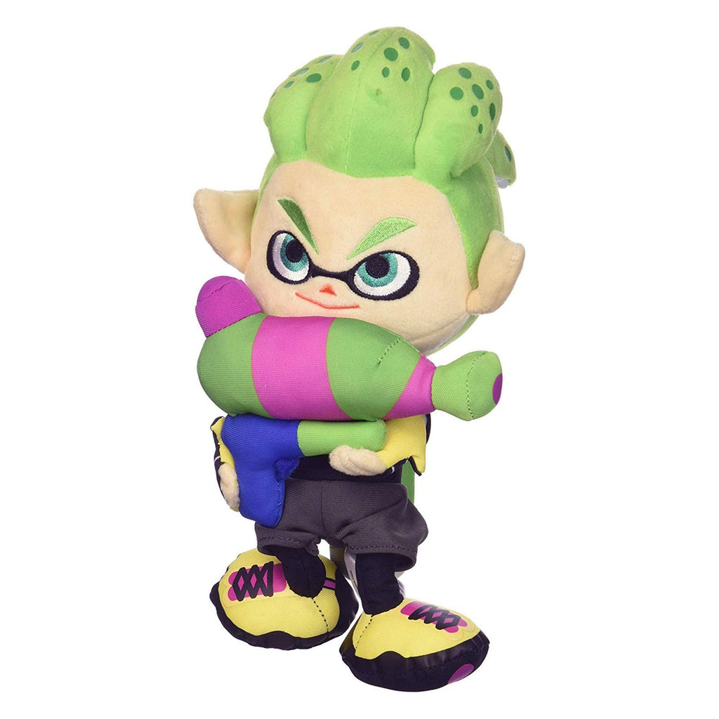 Little Buddy Splatoon Inkling Boy Neon Green 9 Inch Plush
