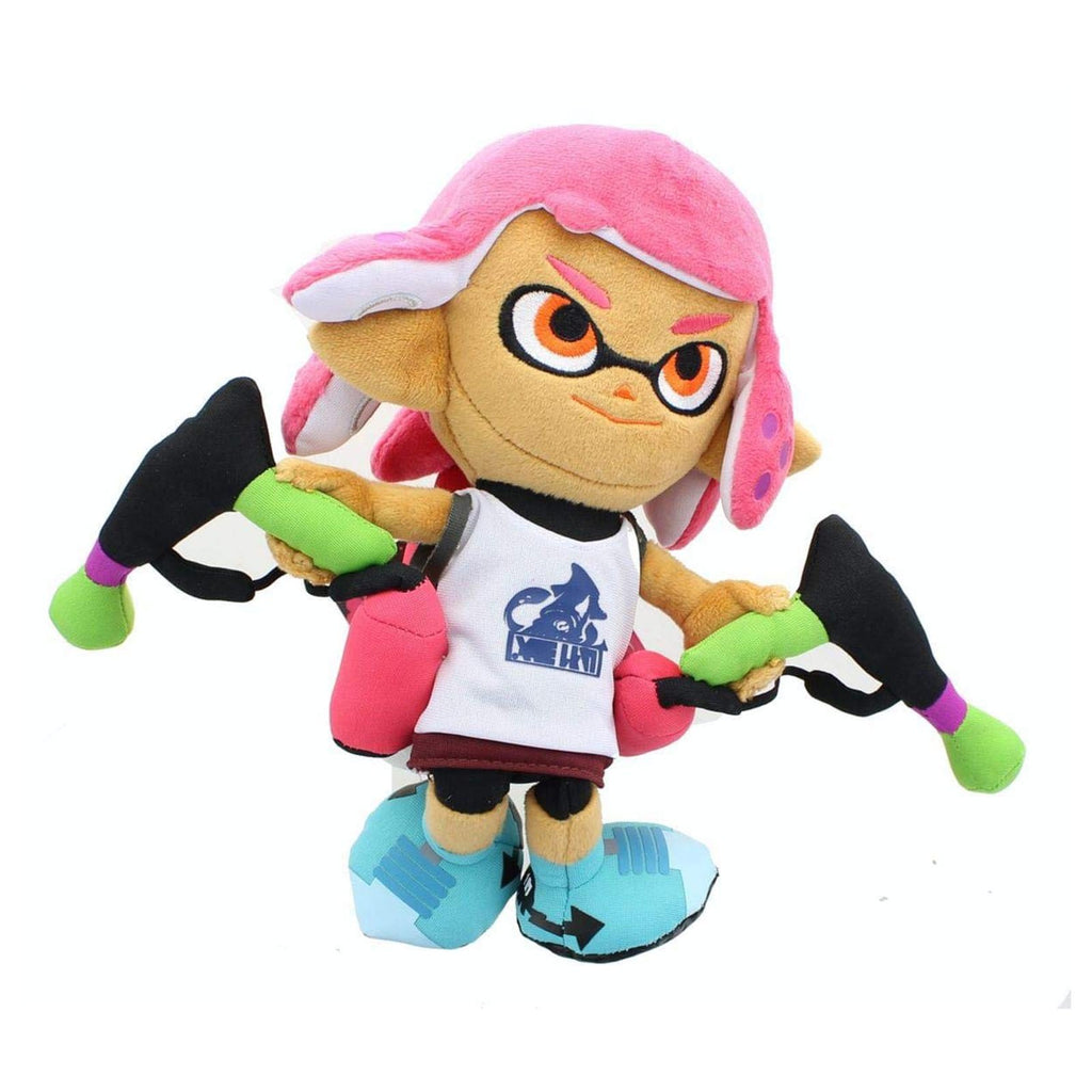 Little Buddy Splatoon Inkling Girl Neon Pink 9 Inch Plush