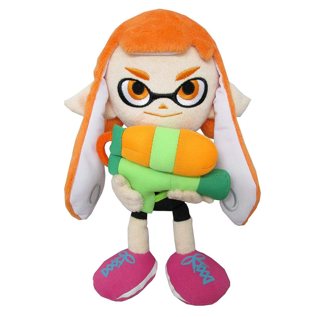 Little Buddy Splatoon Inkling Girl Orange 8 Inch Plush