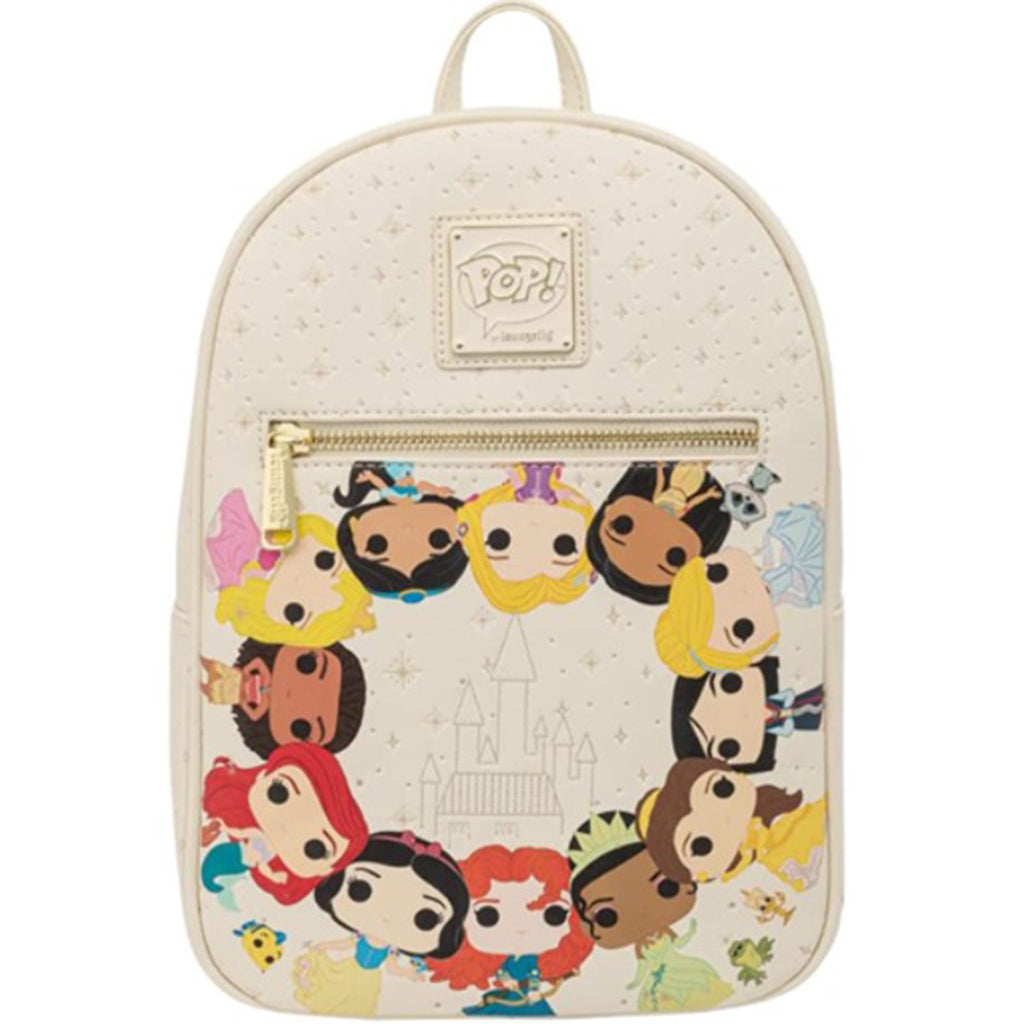 Loungefly Disney Princesses POP Style Characters Circle Mini Backpack