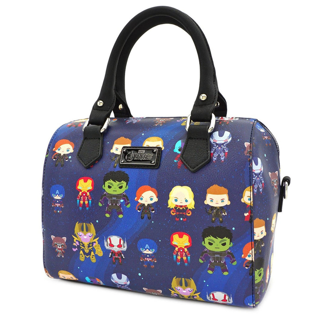 Loungefly Avengers Endgame Chibi All Over Print Purse Bag