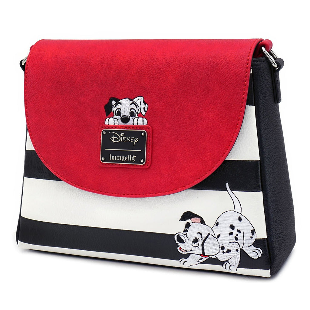 Loungefly Disney 101 Dalmatians Striped Crossbody Bag Purse - Radar Toys