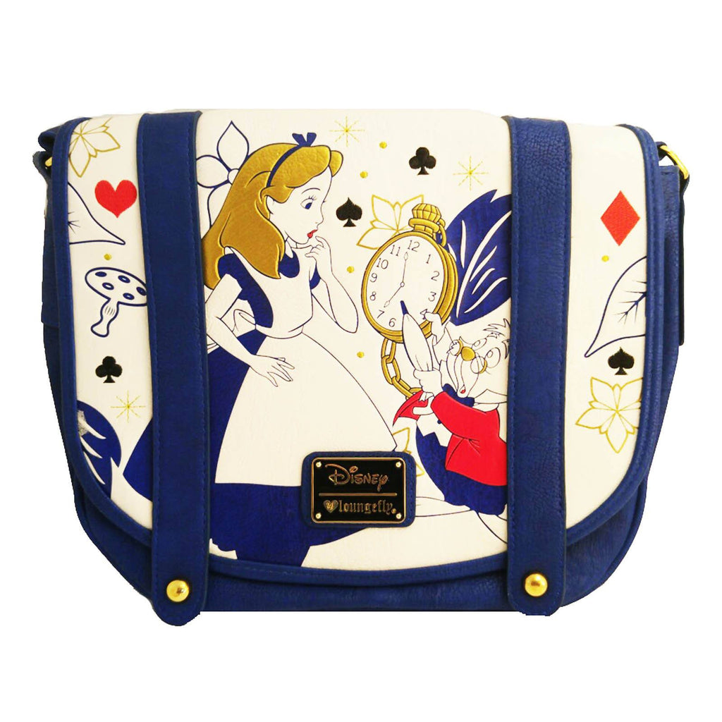 Loungefly Disney Alice In Wonderland Clock Purse Crossbody Bag