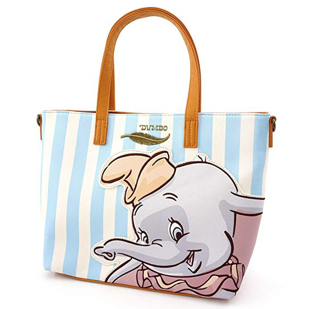 Loungefly Disney Dumbo Blue Stripe Tote Bag Purse