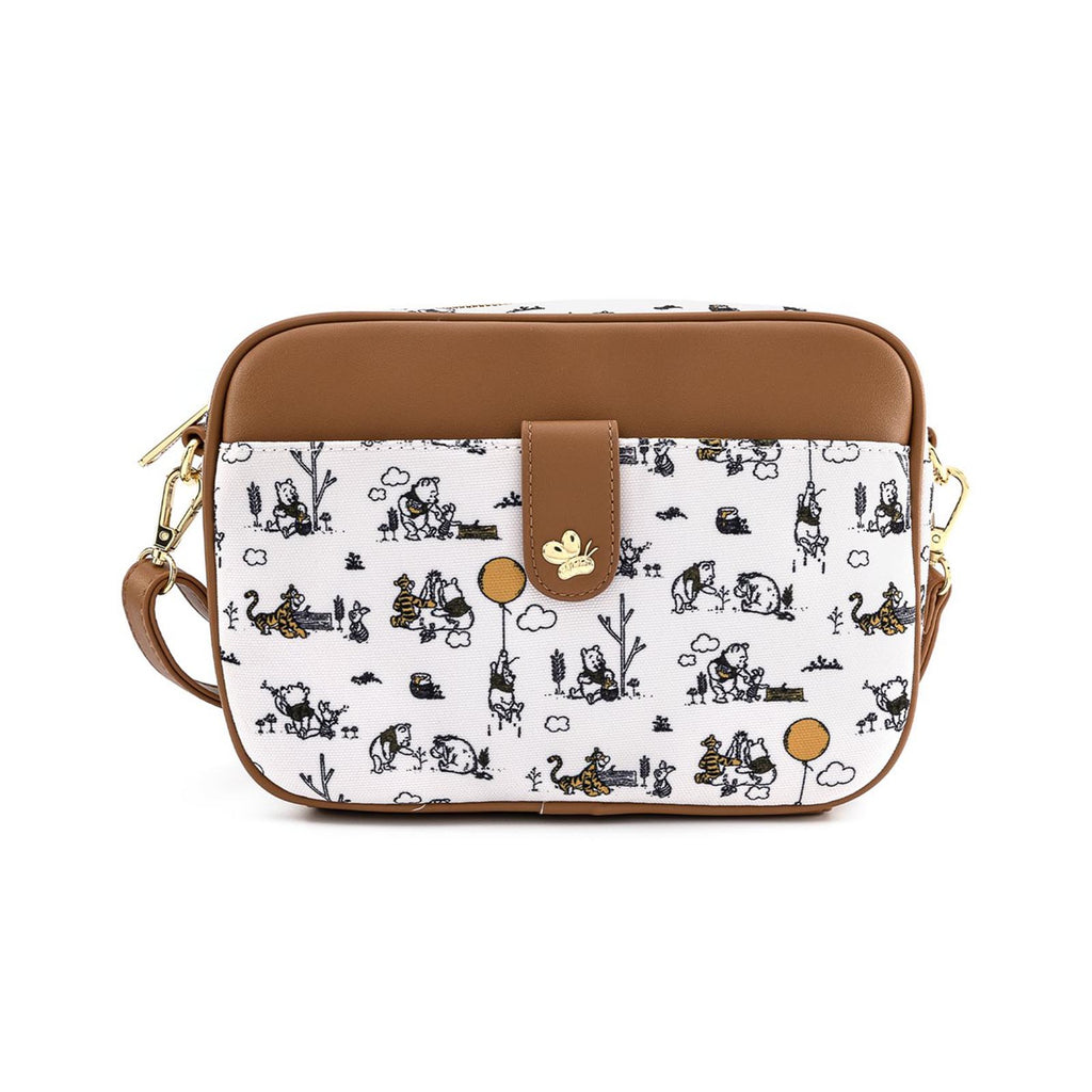 Loungefly Disney Winnie The Pooh Line Drawing Crossbody Bag Purse