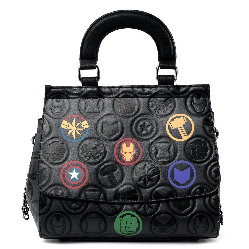 Loungefly Marvel Icons Chain Strap Crossbody Bag Purse
