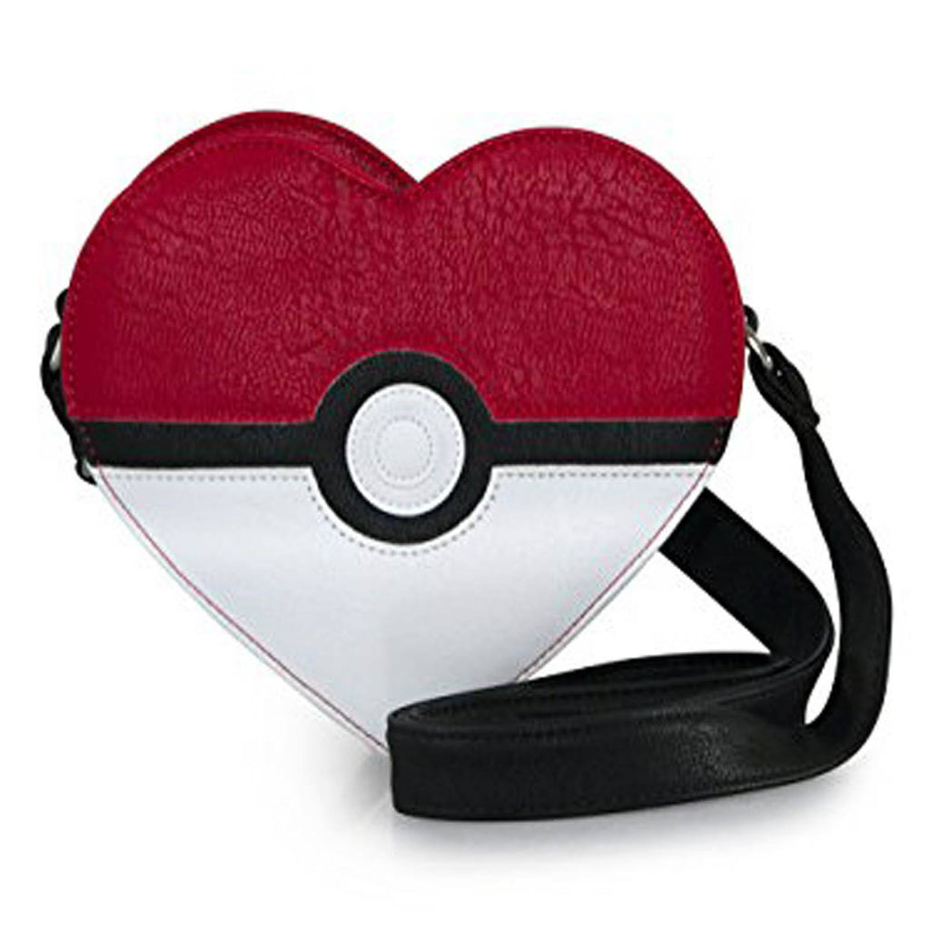 Loungefly Pokemon Pokeball Heart Shaped Cross Body Purse