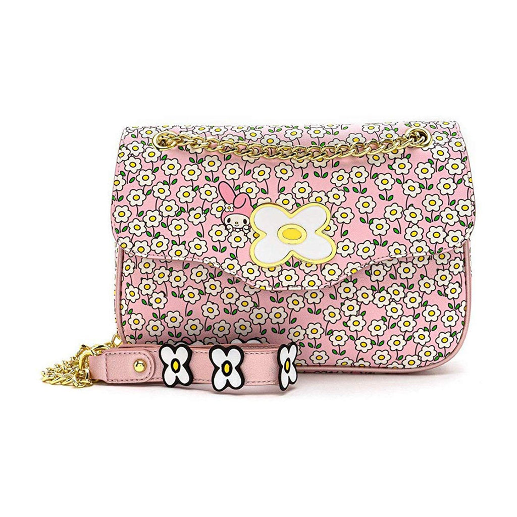 Loungefly Sanrio Hello Kitty Melody Flower Field Crossbody Bag Purse