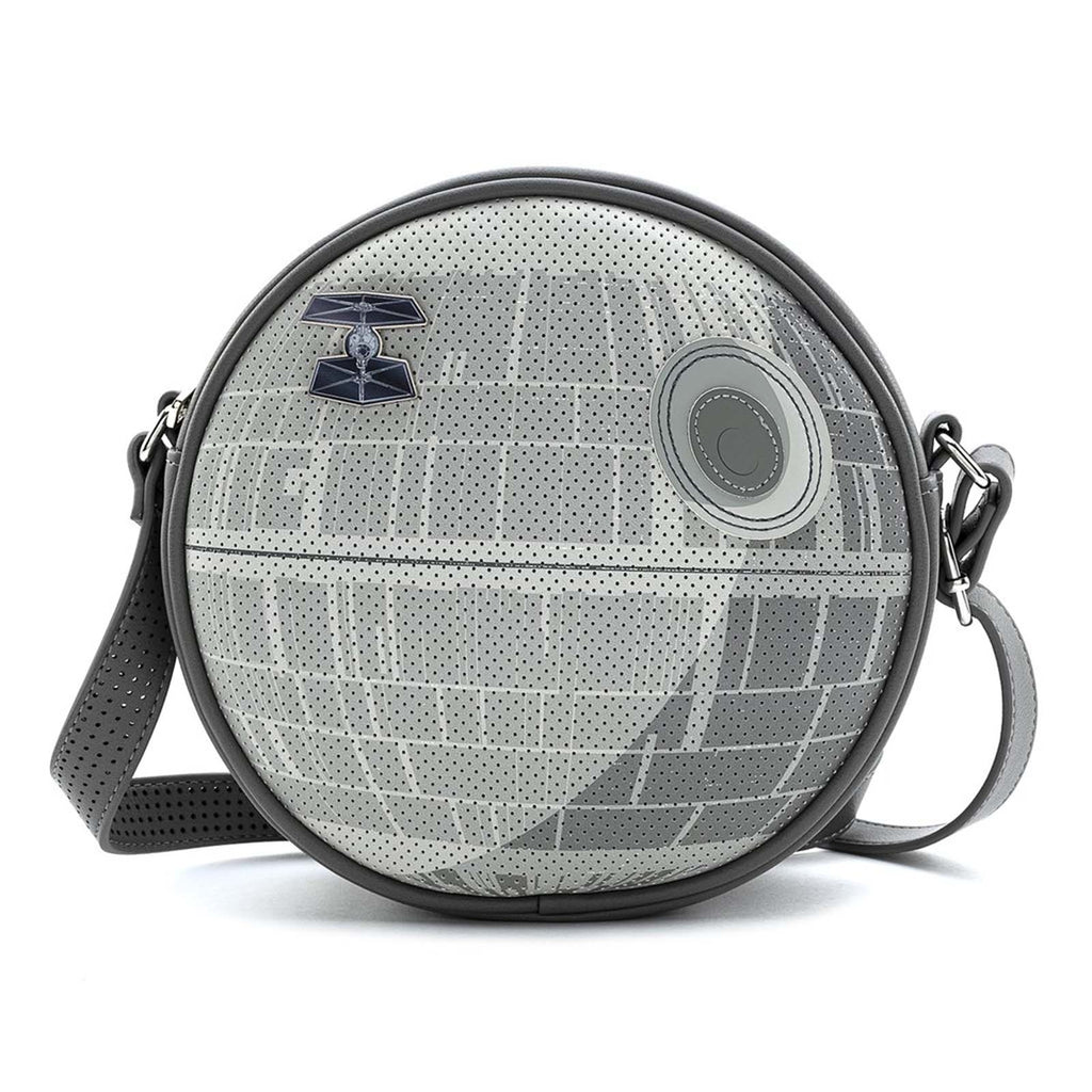 Loungefly Star Wars Death Star Tie Fighter Pin Crossbody Bag Purse