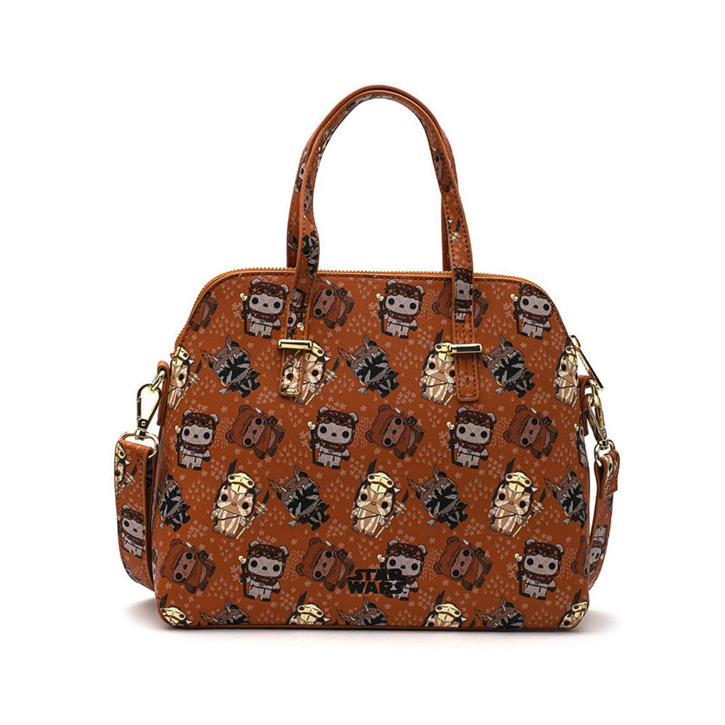 Loungefly Star Wars Ewok All Over Print Crossbody Bag Purse