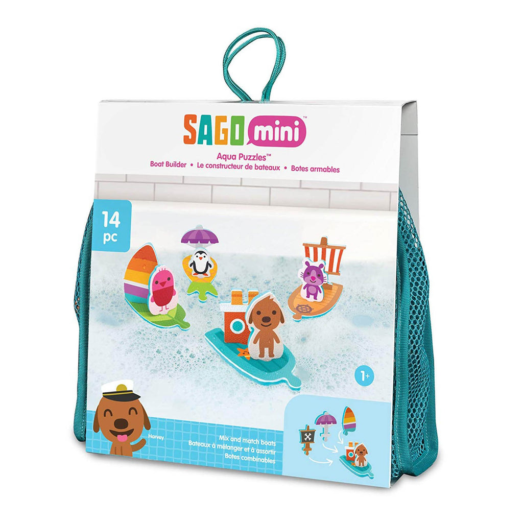Sago Mini Bath Toys Foam Boats Set