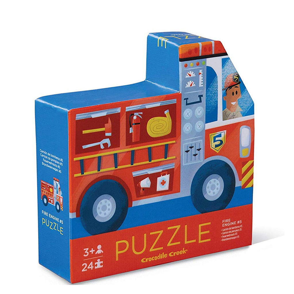 Crocodile Creek Fire Engine Two Sided 24 Piece Puzzle