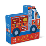 Crocodile Creek Fire Engine Two Sided 24 Piece Puzzle - Radar Toys