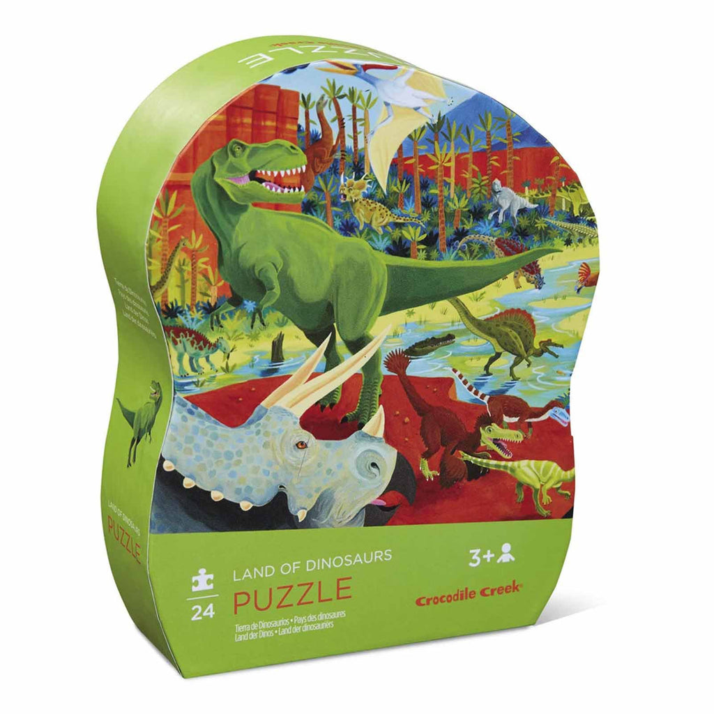 Crocodile Creek Land Of Dinosaurs 24 Piece Puzzle