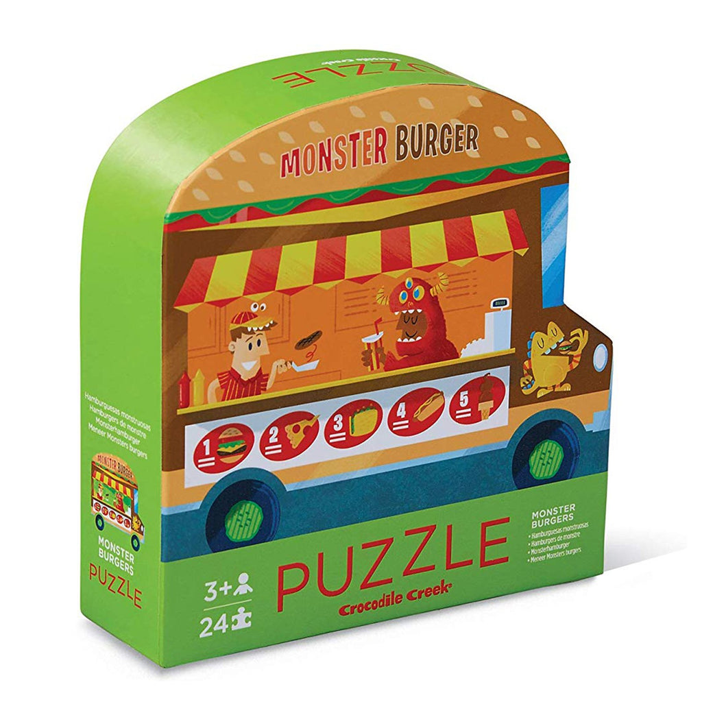 Crocodile Creek Monster Burgers Two Sided 24 Piece Puzzle