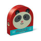 Crocodile Creek Panda Two Sided 24 Piece Round Puzzle - Radar Toys