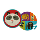 Crocodile Creek Panda Two Sided 24 Piece Round Puzzle - Radar Toys
