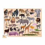 Crocodile Creek Wild Animals 100 Piece Puzzle - Radar Toys