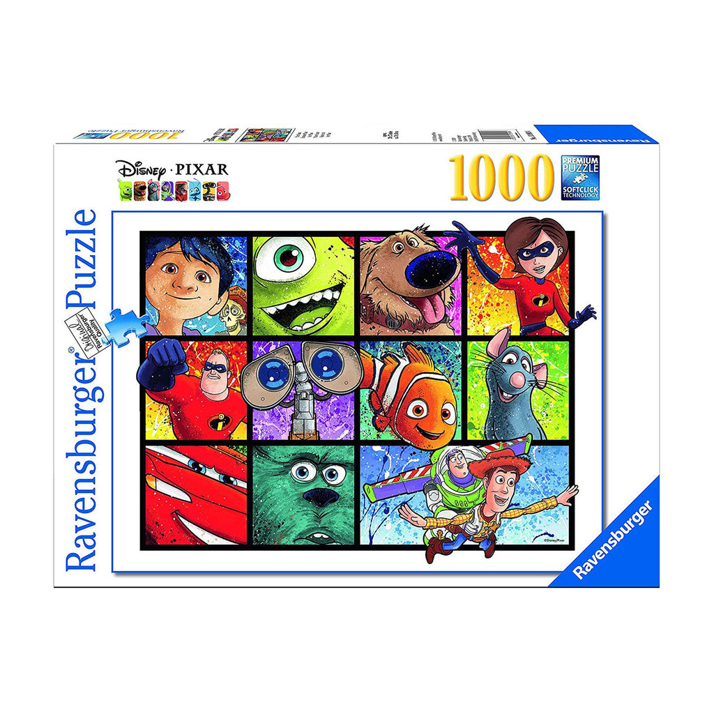 Disney Pixar Splatter Art 1000 Piece Puzzle
