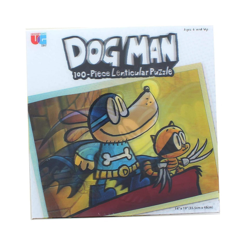 Dog Man Adventures Lenticular 100 Piece Puzzle - Radar Toys