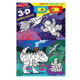 Melissa And Doug Easy To See Space And Dinosaurs 3D Marker Puzzle - Radar Toys