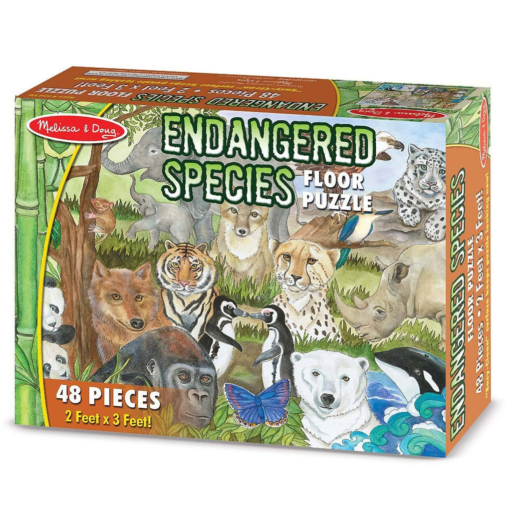 Melissa And Doug Endangered Species 48 Piece Floor Puzzle