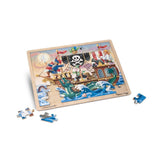 Melissa And Doug Fresh Start Pirate Adventure 48 Piece Wooden Jigsaw Puzzle - Radar Toys