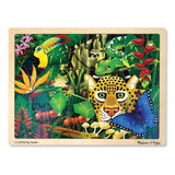 Melissa And Doug Fresh Start Rain Forest 48 Piece Wooden Jigsaw Puzzle - Radar Toys