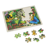 Melissa And Doug Fresh Start Rain Forest 48 Piece Wooden Jigsaw Puzzle - Radar Toys