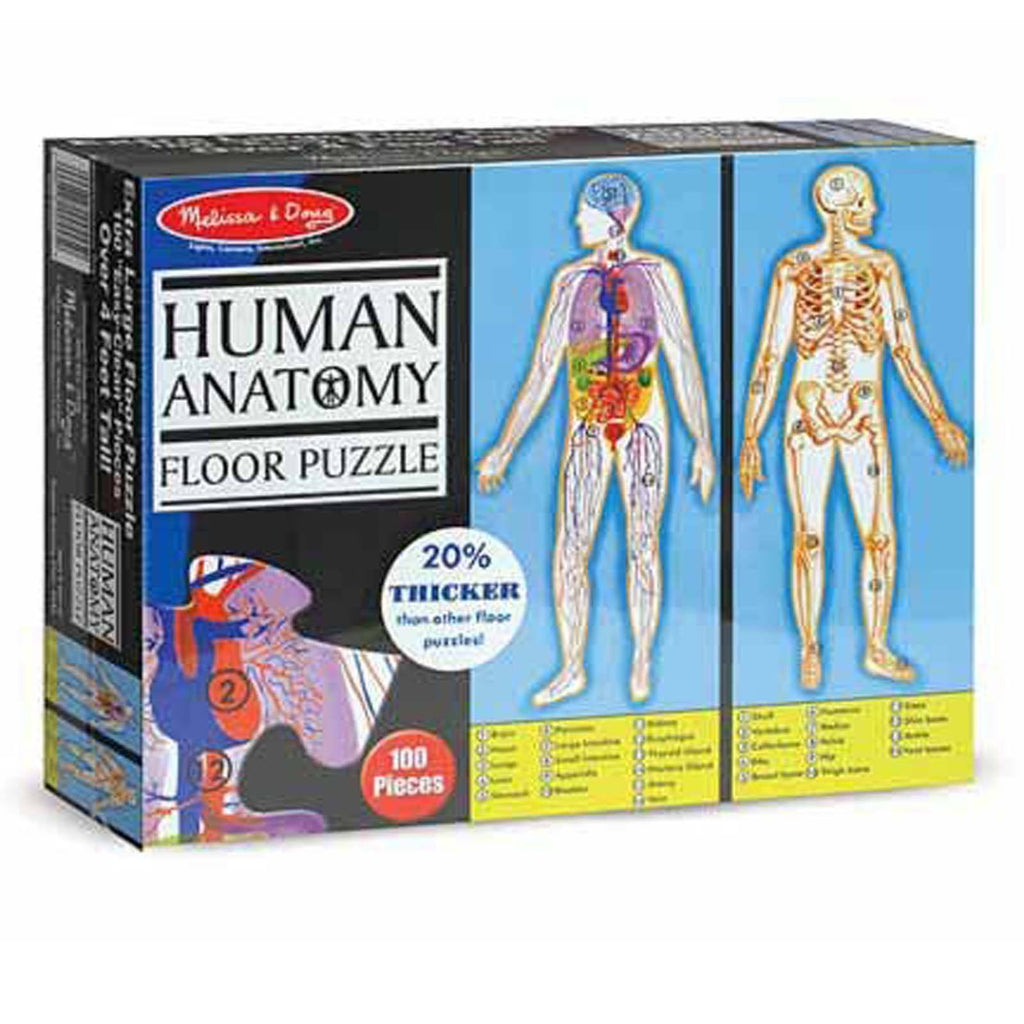 Melissa And Doug Human Anatomy 100 Piece Floor Puzzle