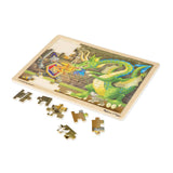 Melissa And Doug Knight Vs Dragon 48 Piece Wooden Jigsaw Puzzle - Radar Toys