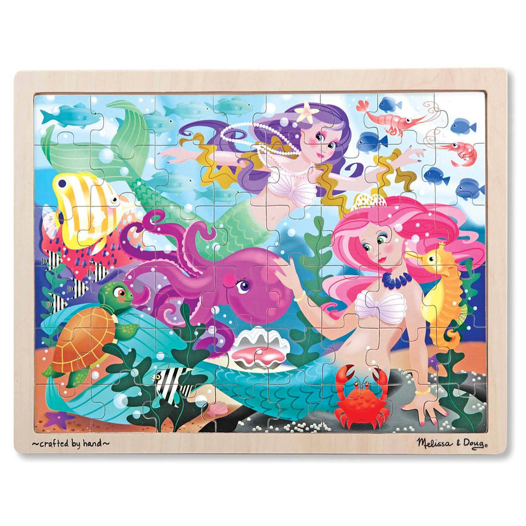 Melissa And Doug Mermaid Fantasea 48 Piece Wooden Jigsaw Puzzle