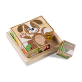 Melissa And Doug My First Animal Scenes Wooden Cube Puzzle - Radar Toys