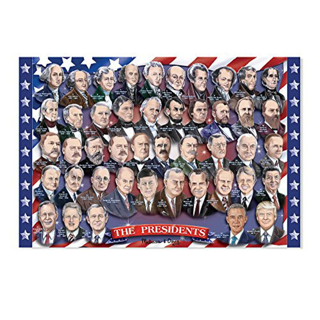 Melissa And Doug Presidents Of The United States 100 Piece Floor Puzzle
