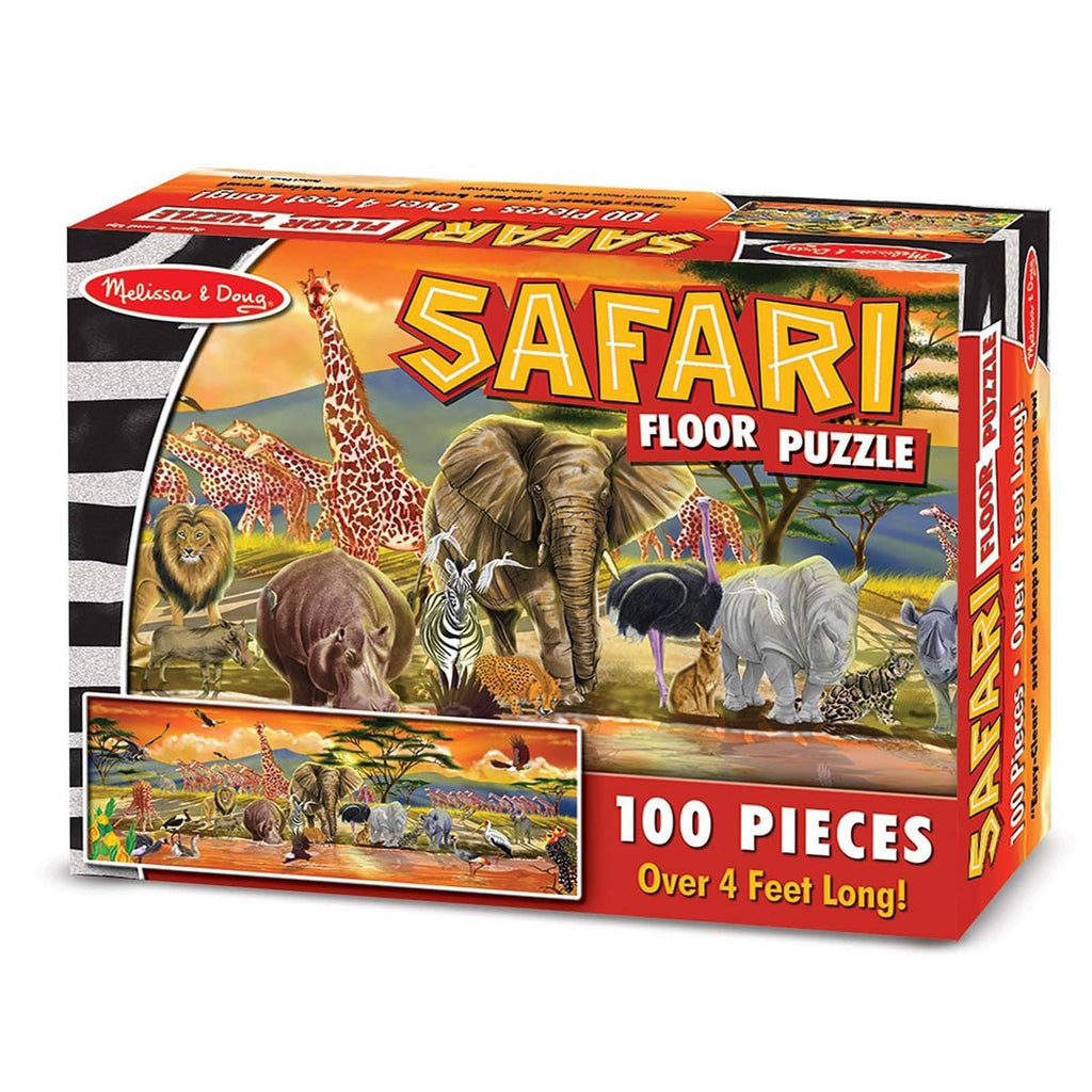 Melissa And Doug Safari 100 Piece Floor Puzzle