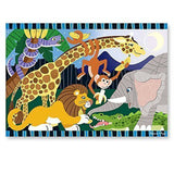 Melissa And Doug Safari Social 24 Piece Floor Puzzle - Radar Toys