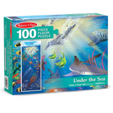 Melissa And Doug Under The Sea 100 Piece Floor Puzzle - Radar Toys