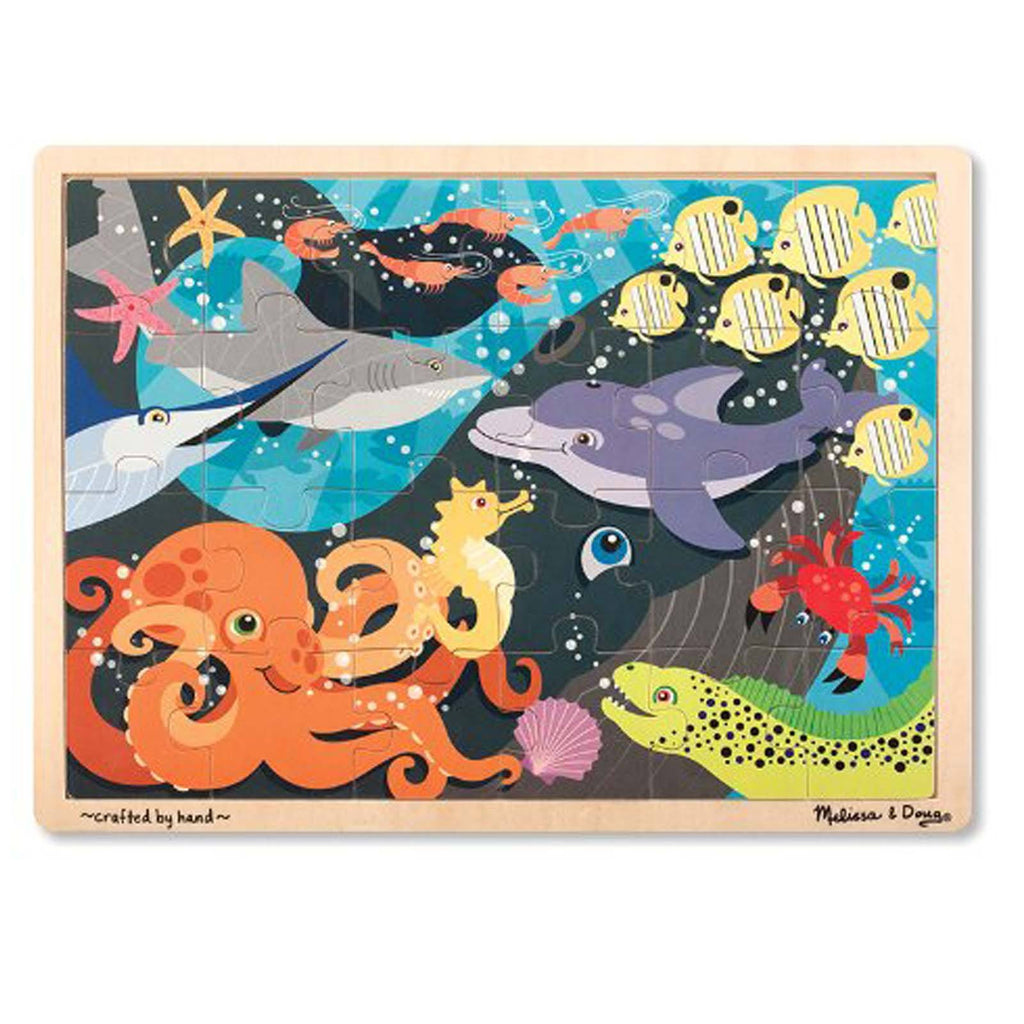 Melissa And Doug Under The Sea 24 Piece Wooden Jigsaw Puzzle