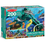 Melissa And Doug Underwater Oasis 200 Piece Floor Puzzle - Radar Toys