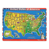 Melissa And Doug USA Map With Sounds Puzzle - Radar Toys