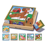 Melissa And Doug Pet Scene Wooden Cube Puzzle - Radar Toys