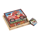 Melissa And Doug Wooden Vehicle Scenes Cube Puzzle - Radar Toys