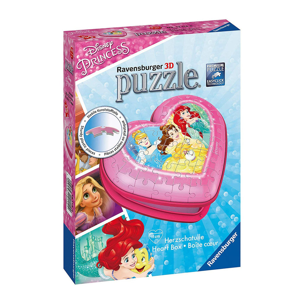 Ravensburger Disney Princess 3D Heart Box 54 Piece Puzzle