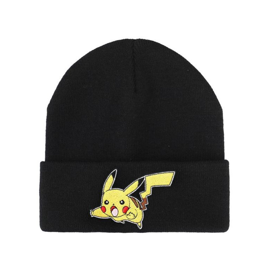 Bioworld Pokemon Pikachu Emblem Cuff Knit Beanie