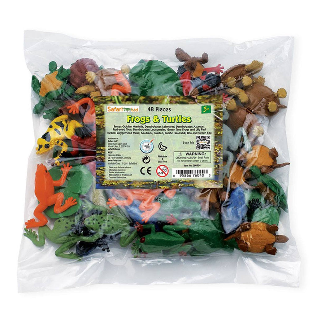 Frogs And Turtles Bulk Bag Mini Figures Safari Ltd - Radar Toys