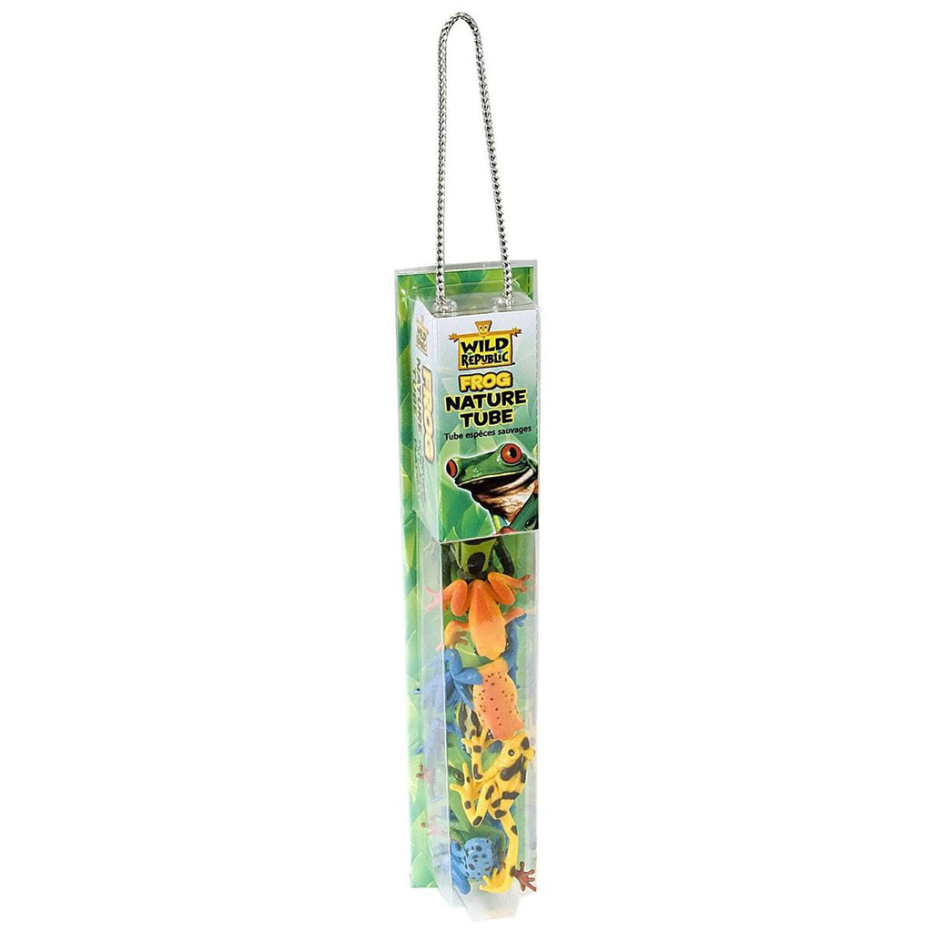 Tube Of Frog Figurines With Playmat