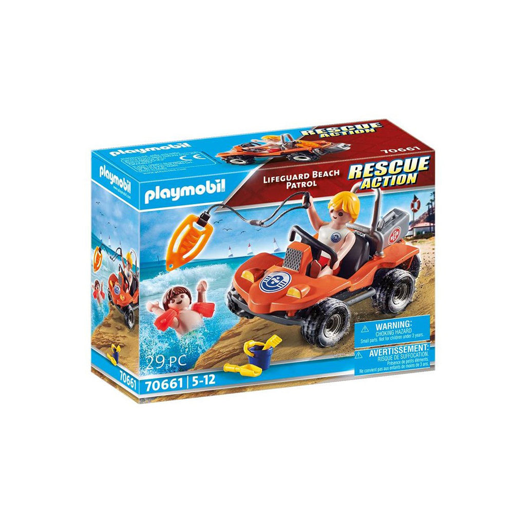 Playmobil Rescue Action Lifeguard Beach Patrol Building Set 70661 - Radar Toys