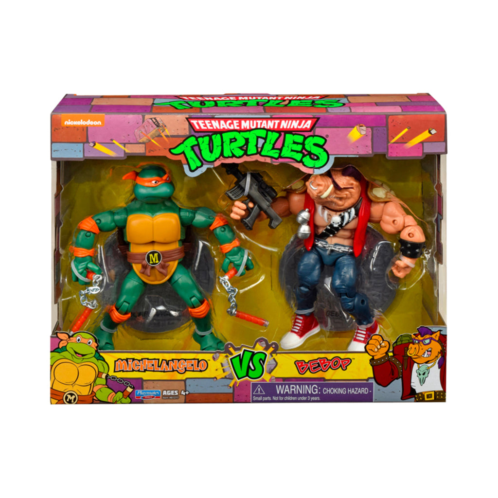 Playmates Teenage Mutant Ninja Turtles Michelangelo Vs Bebop Set