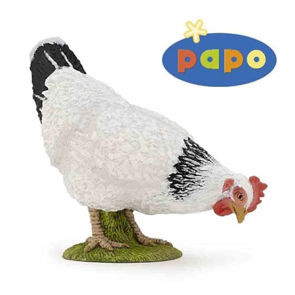 Papo Pecking White Hen Animal Figure 51160 - Radar Toys