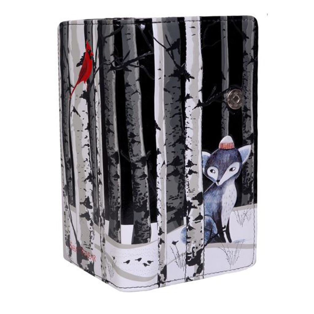Shagwear Winter Fox Large Red Zipper Wallet - Radar Toys